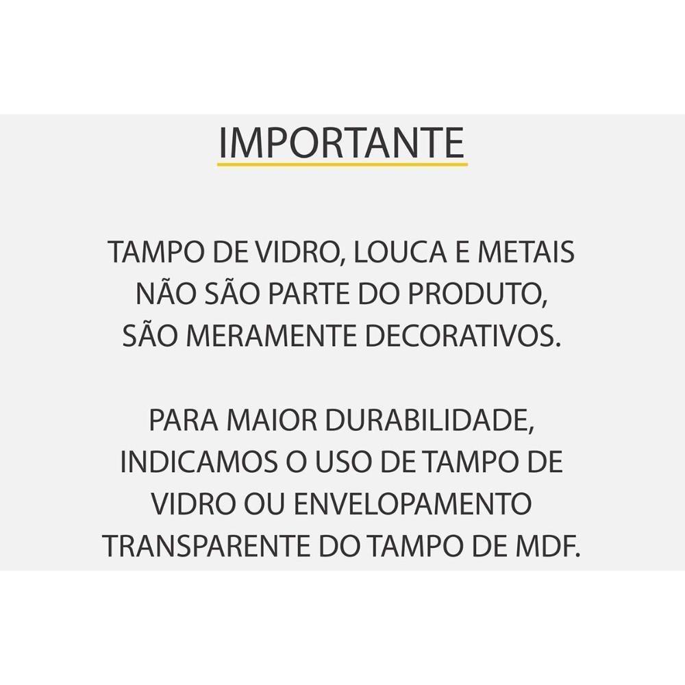 Gabinete De Banheiro Balcão Marquesa C- 1 Gaveta E 1 Nicho 80cm Branca-nature - Nesher - 6