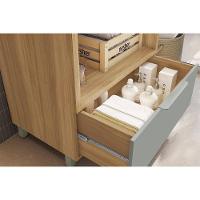 Gabinete De Banheiro Balcão Marquesa C- 1 Gaveta E 1 Nicho 80cm Branca-nature - Nesher - 10