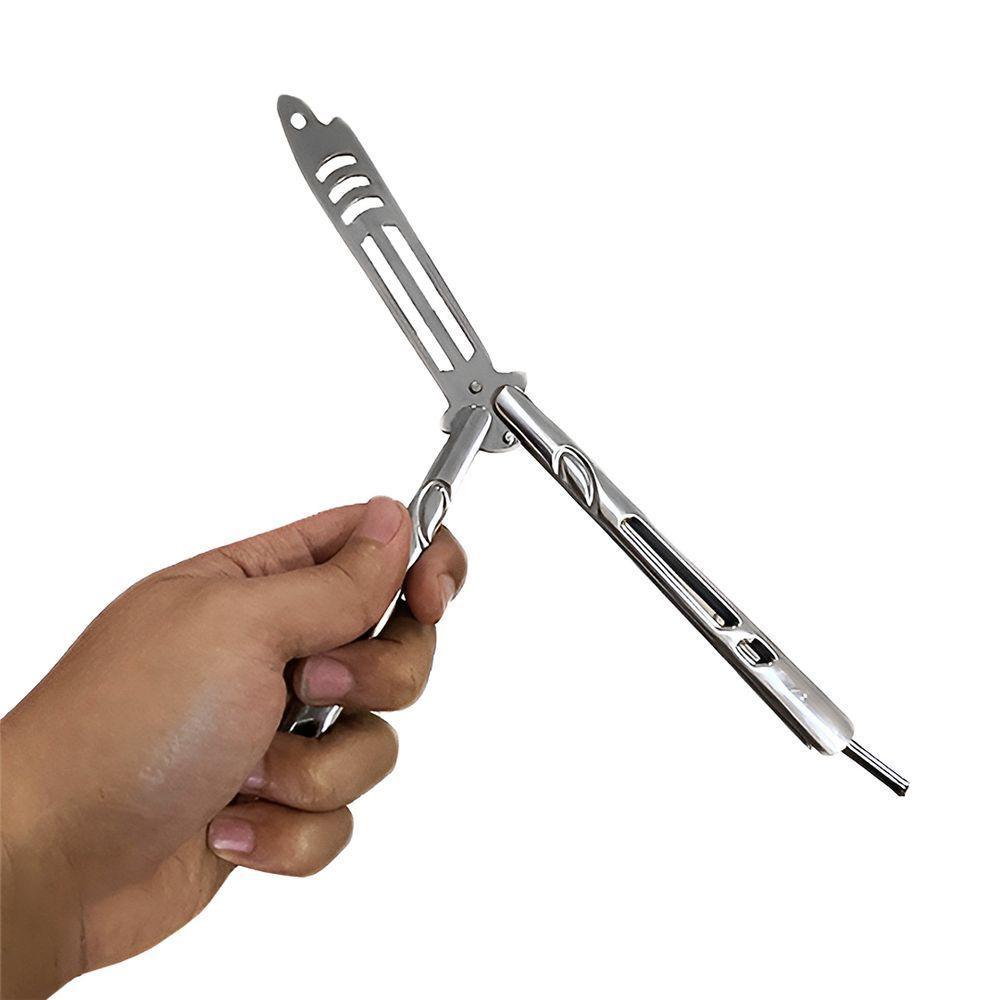 Canivete De Treino Shark Prateado Bsl-1 Sem Corte Ideal Para Fidget Tricks Colecionável - 2