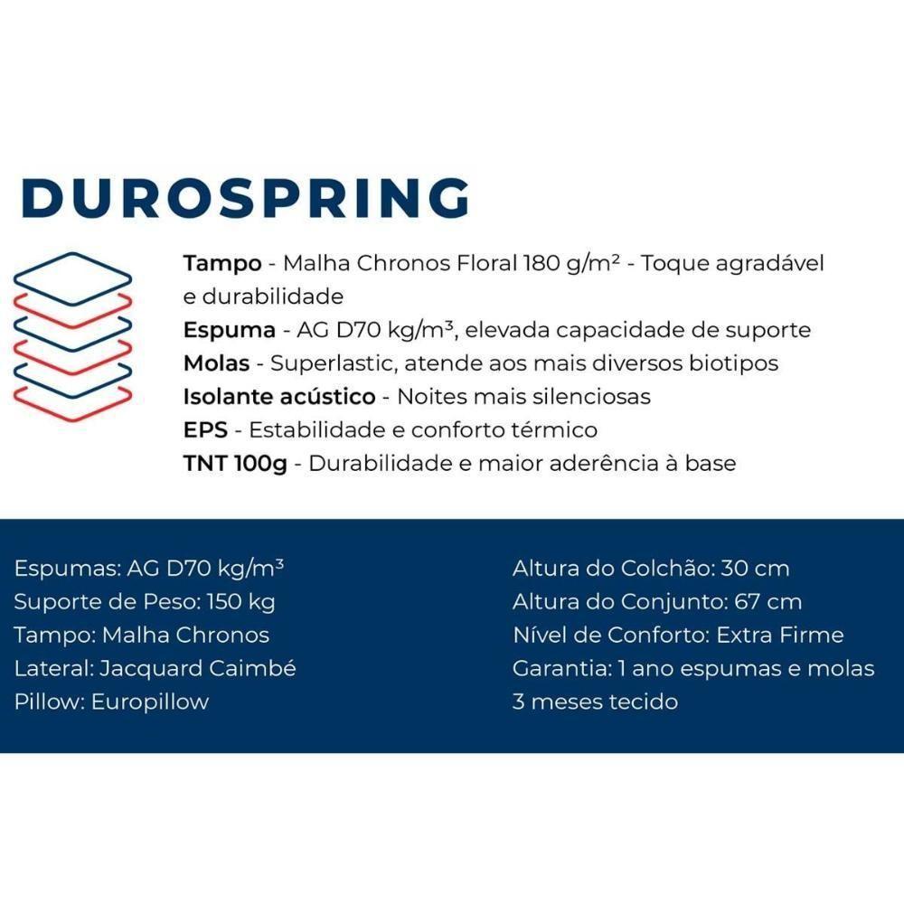 Colchão Casal Molas Superlastic Durospring Pillow (138x188x30) - Plumatex - 2