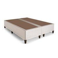 Cama Box Base Queen Clickbox Bordado White (158x198x28) - Herval - 1