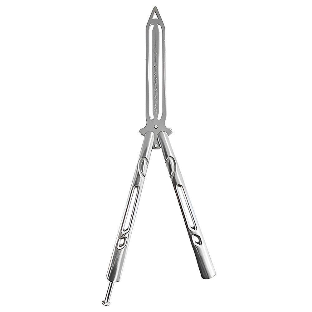 Canivete Profissional Bsl-4-5 De Treinamento Fidget Tricks Prateado Aço Inox - 5