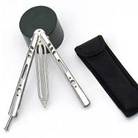 Canivete Profissional Bsl-4-5 De Treinamento Fidget Tricks Prateado Aço Inox - 3