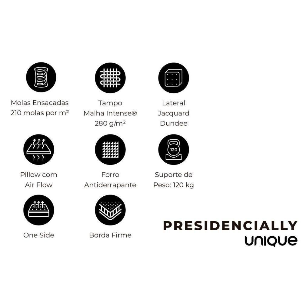 Colchão Casal Molas Ensacadas Masterpocket Presidencially Pillow (138x188x34) - Plumatex - 5