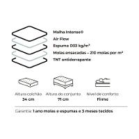 Colchão Casal Molas Ensacadas Masterpocket Presidencially Pillow (138x188x34) - Plumatex - 6