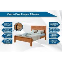 Cama De Casal Athenas Frassino-off White - Lopas - 2