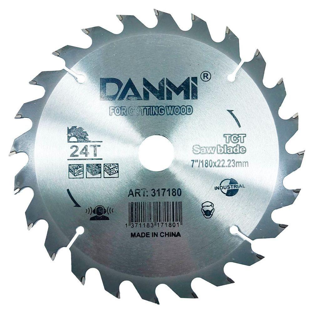 Lamina Disco De Corte Prata Circular Madeira 24 Dentes 180mm - 4
