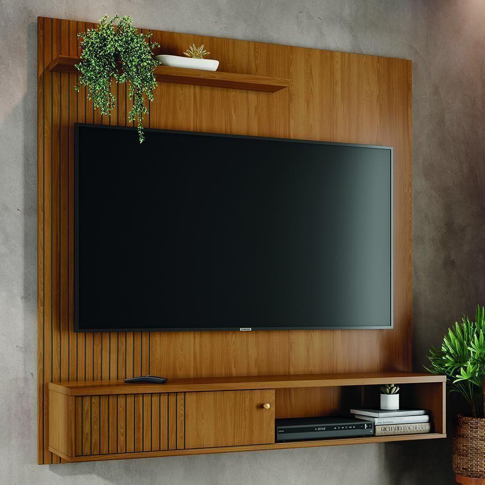 Bancada Suspensa Aurora Para Tv 65 Polegadas Com Portas - Madetec Cumaru - 2