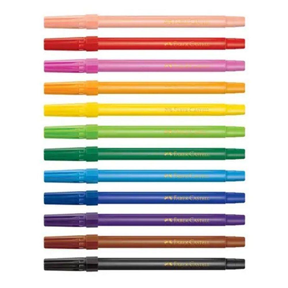 Canetinha Hidrográfica Colors 150112 12 Cores - Faber Castell - 3