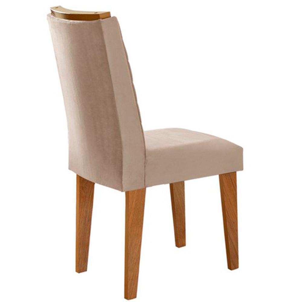 Sala jantar tampo em Mdf 6 Cadeiras creme, grafite e imbuia - 4