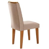 Sala jantar tampo em Mdf 6 Cadeiras creme, grafite e imbuia - 5