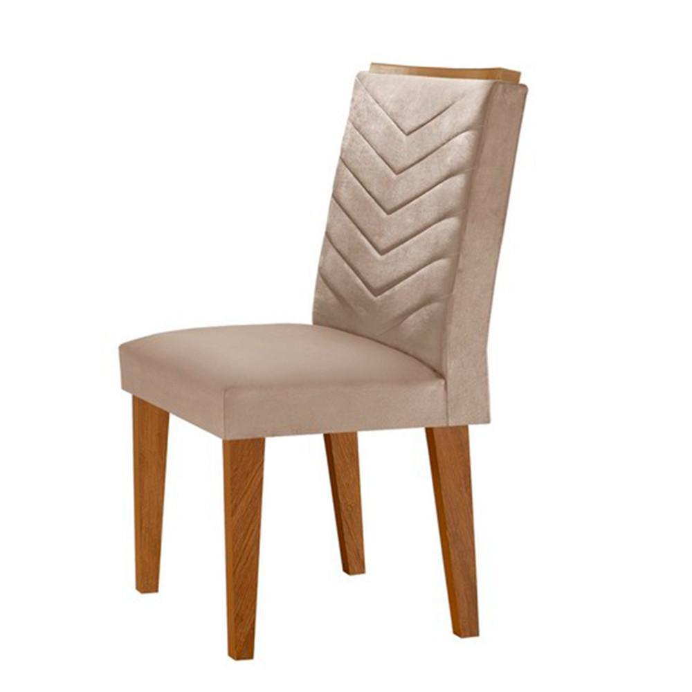 Sala jantar tampo em Mdf 6 Cadeiras creme,off white e imbuia - 3