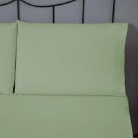Jogo De Lençol Dia A Dia Liso 3 Peças Queen 80% Algodão - 20% Poliéster Percal 140 Fios Cor:verde - 2