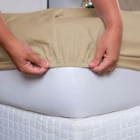 Jogo De Lençol Ponto Palito Simples 3 Peças Queen 80% Algodão - 20% Poliéster Percal 140 Fios Cor:azul - 3