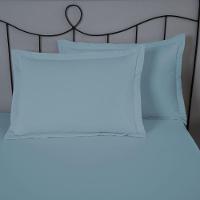 Porta Travesseiro Dia A Dia 1 Peça 70cm X 50cm 80% Algodão - 20% Poliéster Percal 140 Fios Cor:azul - 2