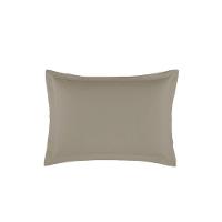 Porta Travesseiro Dia A Dia 1 Peça 70cm X 50cm 80% Algodão - 20% Poliéster Percal 140 Fios Cor:cáqui - 1