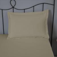 Porta Travesseiro Dia A Dia 1 Peça 70cm X 50cm 80% Algodão - 20% Poliéster Percal 140 Fios Cor:cáqui - 3