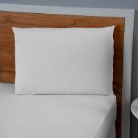 Jogo De Lençol Dia A Dia Liso 2 Peças Solteiro 80% Algodão - 20% Poliéster Percal 140 Fios Cor:branco - 3