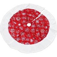 Saia De árvore Natal Temática Flocos De Neve Natalino 90cm - 3