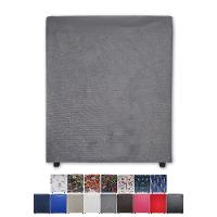 Mini Puff Banqueta Quadrado Cubo Decorativo Courino E Suede Cinza Suede - 4