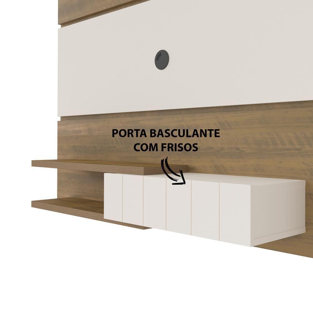 Painel Com Suporte Tv 55" Multimóveis Cr45161 Pinho/Off White Pinho/Off White - 5