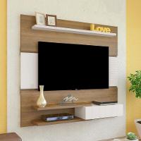 Painel Com Suporte Tv 55" Multimóveis Cr45161 Pinho/Off White Pinho/Off White - 1