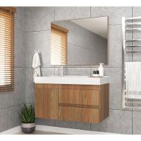 Gabinete Banheiro Com Cuba E Espelheira 80Cm Multimóveis Vcr10074 Noce Noce - 1