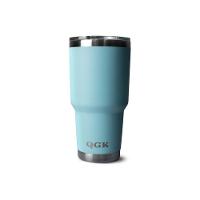 Copo Térmico Tumbler 30 Oz 887 Ml Qgk Azul Half Com Tampa - 2