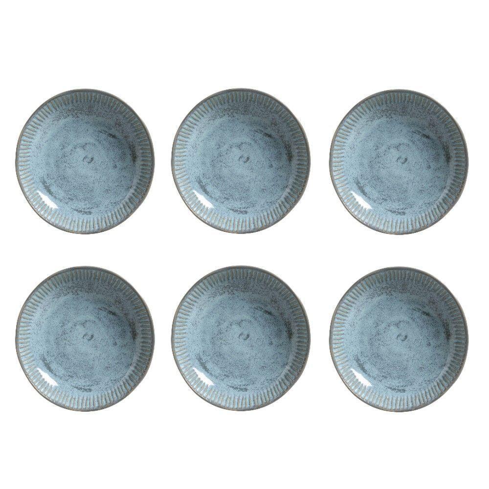 Conjunto De Pratos Fundos 06 Peças Linhas Breeze Porto Brasil - 1