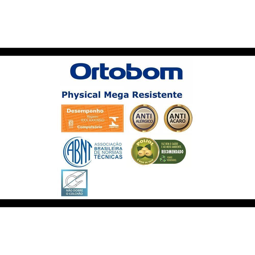 Colchão Physical Mega Resistente Solteiro (88X188X22) - Suporte Ideal Para Pessoas Até 90Kg Ortobom - 2