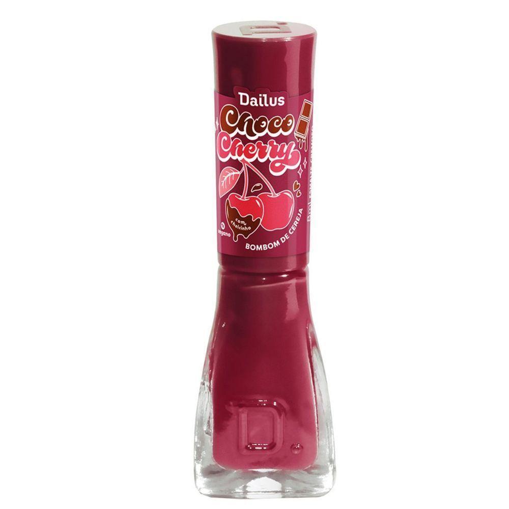 Esmalte Cremoso Dailus Coleção Choco Cherry 8ml Bombom De Cereja - 1