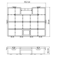 Maleta Organizadora Plástica 17pol Divisórias Móveis Tramontina - 2