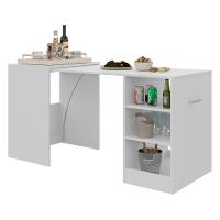 Aparador Bar Com Mesa Dobrável Multimóveis Ibiza Branco - 1