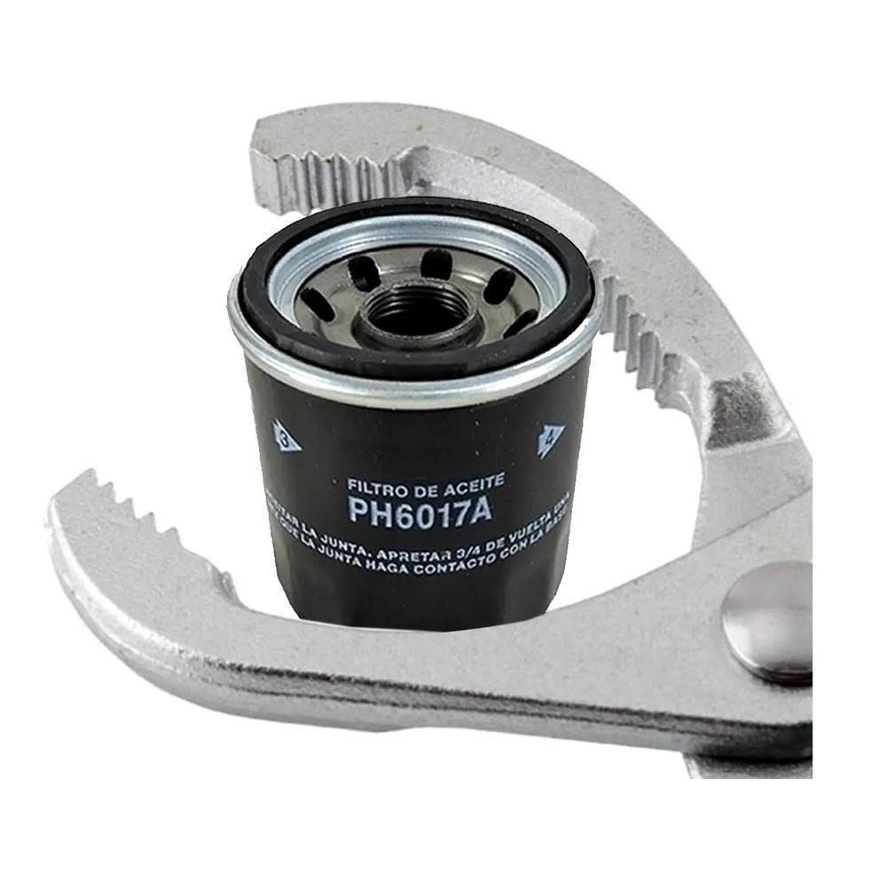 Alicate Ajustavel Para Filtro De Oleo Mecanico Emborrachado 3 Niveis 50 A 100mm Profissional - 4