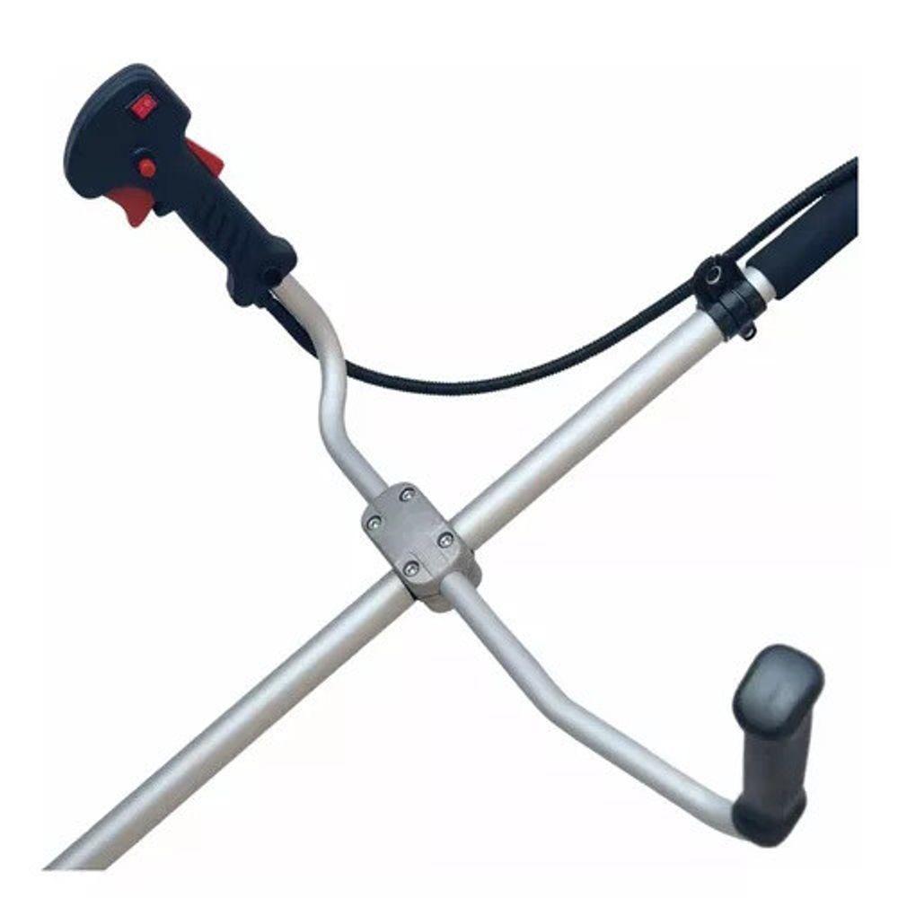 Roçadeira Profissional A Gasolin Cg430 Tb 43cc 2hp Com Faca 2 Pontas P/ Mato Alto Capim + Lamina De Vídea 40d P/ Troncos - 5