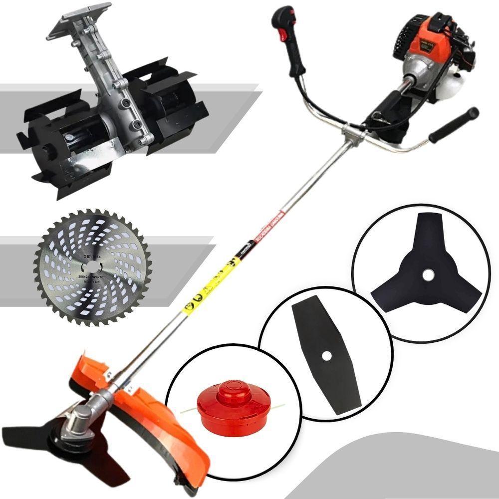 Roçadeira Com Enxada Capinadeira A Gasolina Importway 5x1 De 3hp 63cc Similar A Toyama, Vulcan, Carbon Fak, Tekna... - 2