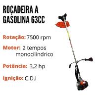Roçadeira Com Enxada Capinadeira A Gasolina Importway 5x1 De 3hp 63cc Similar A Toyama, Vulcan, Carbon Fak, Tekna...