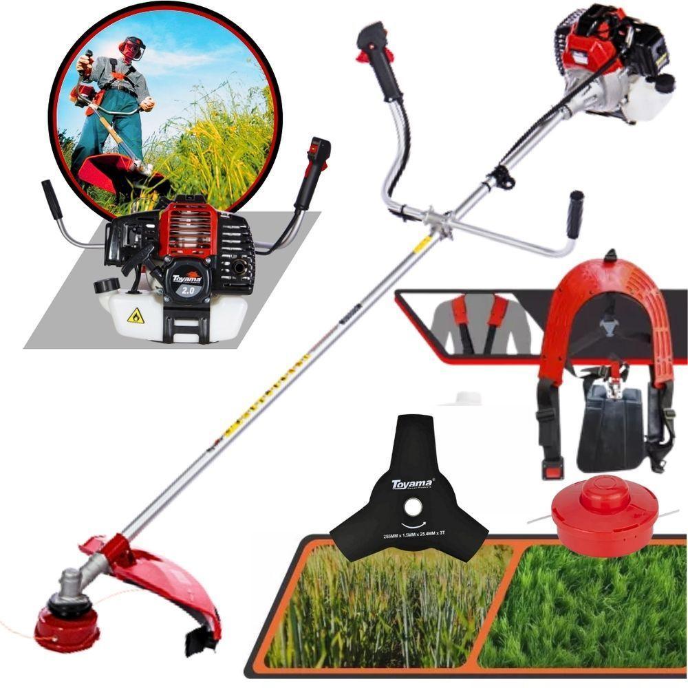 Roçadeira Profissional A Gasolina Toyama Rt52 L-b 52cc Motor 2hp Superior A Tbc43h, Tbc43sx, Tbc43x - 1