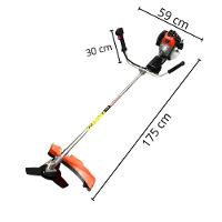 Roçadeira E Capinadeira Profissional A Gasolina Importway Iwrger2t5x163 3hp, 63cc Kit 5x1 Com 3 Facas + Enxada Rotativa - 3