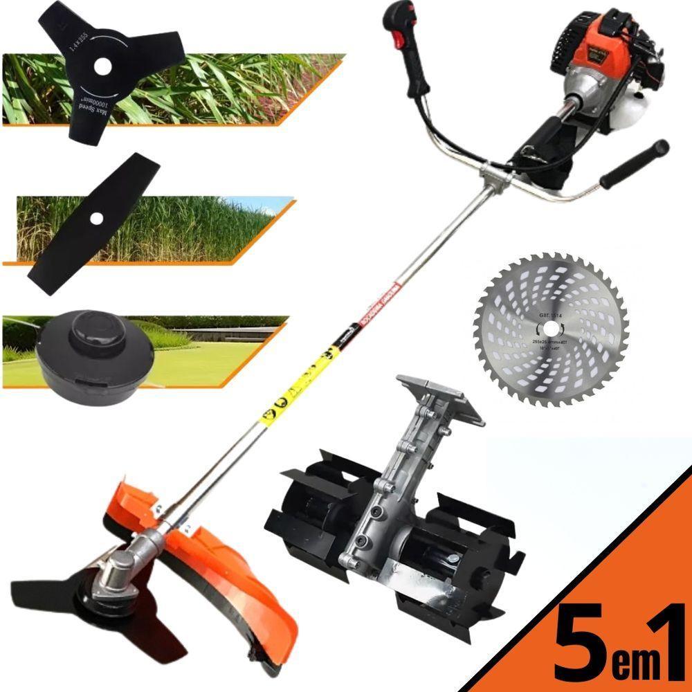 Roçadeira A Gasolina Com Enxada Capinadeira Importway Iwrgm-2t5x163 3hp 63cc Similar A Kawashima, Nakashi, Carbon Fak... - 2