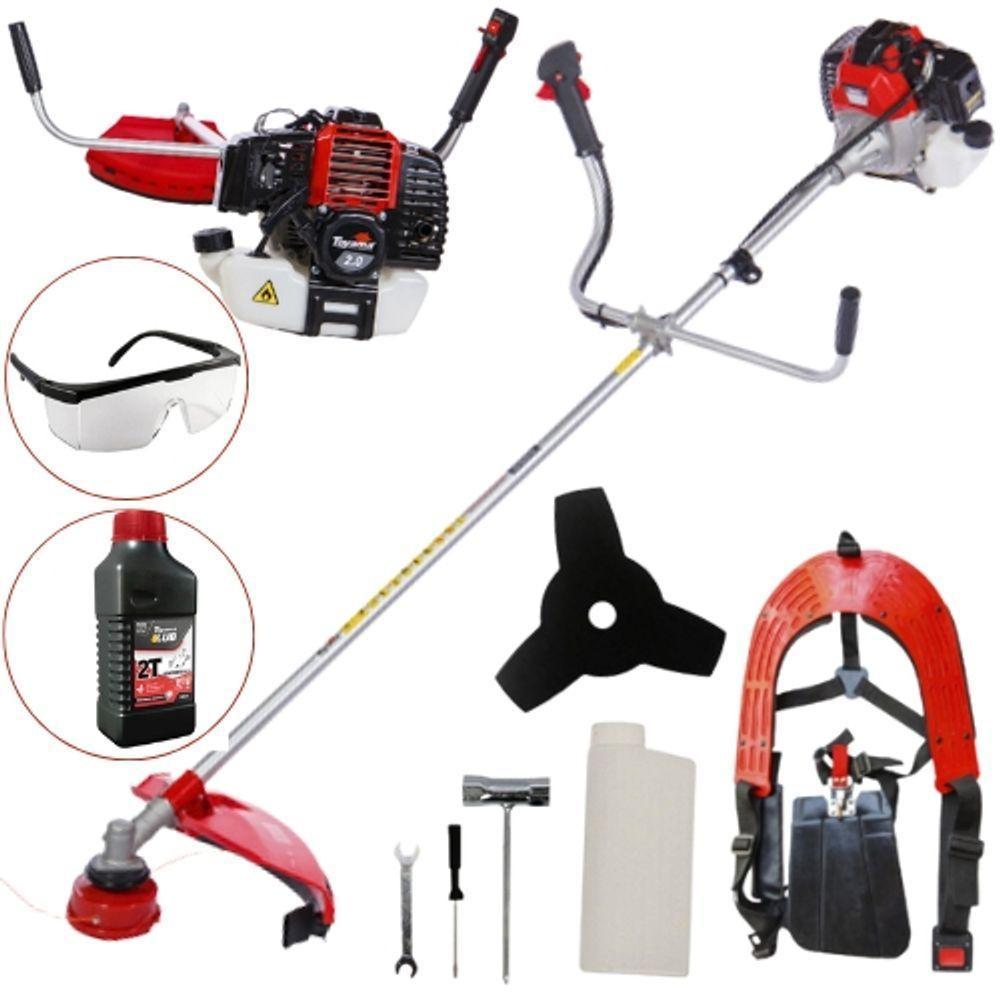 Roçadeira A Gasolina Toyama Rt52l-b 52cc Com Haste Angular Ergonomica & Potente P/ Limpeza De Chacaras + Kit Acessorios - 2
