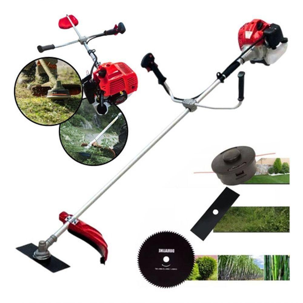 Roçadeira Gasolina Anmax Cg430 Tb Com Faca 2 Pontas + Lamina Serra 80 Dentes P/ Corte De Galhos E Troncos - 2