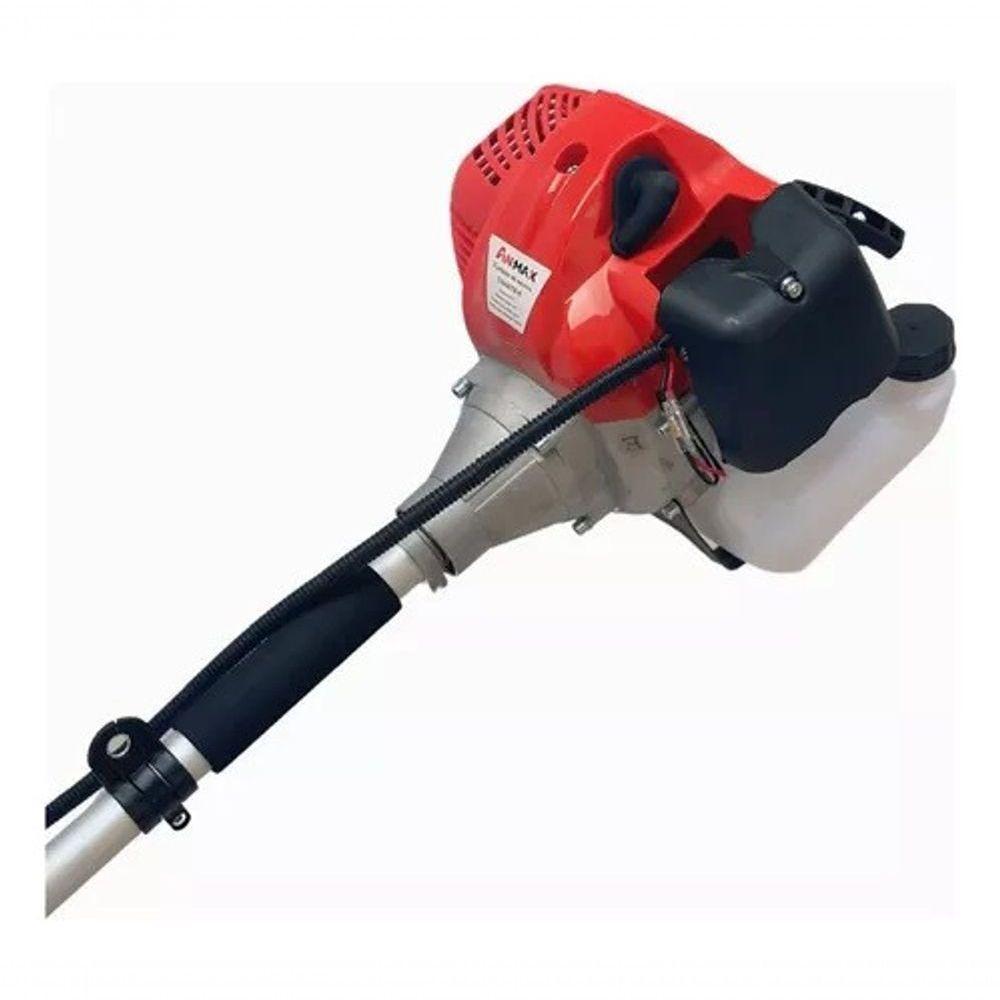 Roçadeira Gasolina Anmax Cg430 Tb Com Faca 2 Pontas + Lamina Serra 80 Dentes P/ Corte De Galhos E Troncos - 3