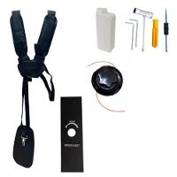 Roçadeira E Cortador De Grama Lateral Cg430 Tb 43cc 2hp Com Faca 2 Pontas + Lamina De Vídea 40 Dentes P/ Troncos