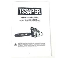 Motosserra A Gasolina 52cc Sabre 20 Profissional T-ssaper Mg52cc Com Kit Oleo Toyama 2t + Oculos + Luvas