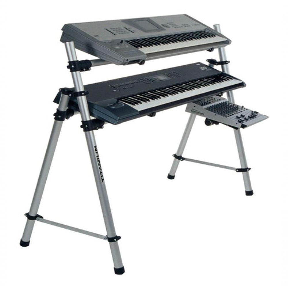 Rack Mesa Tubular Para Teclados Yamaha Roland Kurzweil E Korg - 1