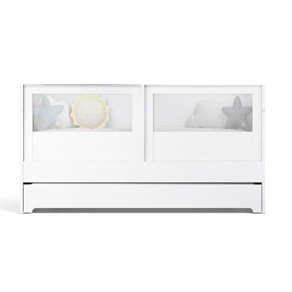 Berço Duplo Para Gêmeos Coleção Sol E Mar Divicar Branco - 6