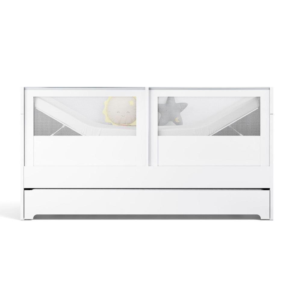 Berço Duplo Para Gêmeos Coleção Sol E Mar Divicar Branco - 7