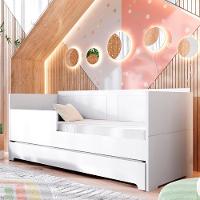 Berço Duplo Para Gêmeos Coleção Sol E Mar Divicar Branco - 3