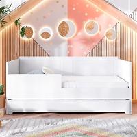 Berço Duplo Para Gêmeos Coleção Sol E Mar Divicar Branco